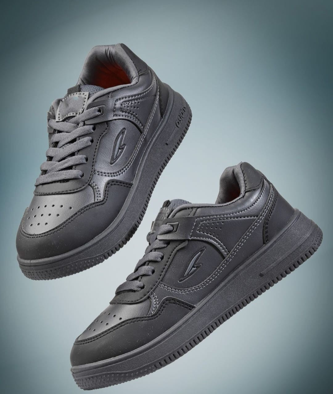 Asian Boston Sports Shoes Black For Kids